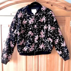 🌟HP🌟Forever 21 Floral Bomber Jacket